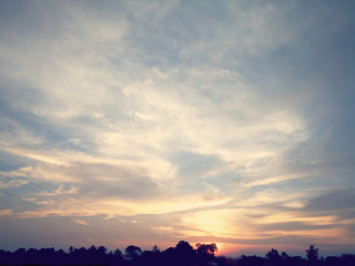 Obraz premium sunset in sky could