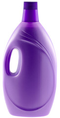 flacon produit adoucissant rinçage lessive, fond blanc