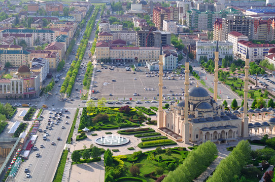 Mosque Heart of Chechnya. Grozny. Chechen Republic. Russia.