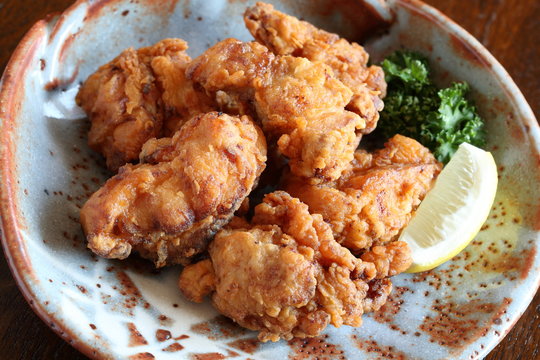 鶏のから揚げ　Karaage,Fried chicken japanese style