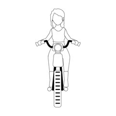 sexy motorcyclist avatar character