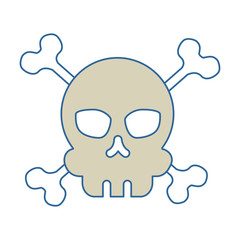 extreme skull emblem icon