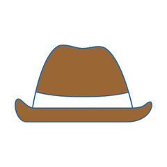 cowboy hat isolated icon