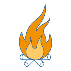 fire flame isolated icon