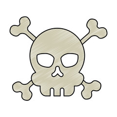 extreme skull emblem icon