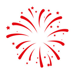 fireworks explosion decorative frame