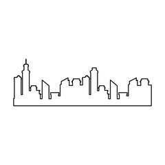 buildings cityscape silhouette icon