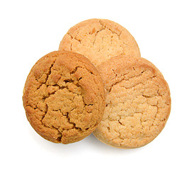 Sweet cookies isolated on a white background