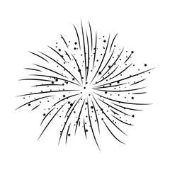 fireworks explosion decorative frame