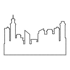 buildings cityscape silhouette icon