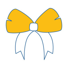 bowntie ribbon isolated icon