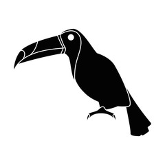 toucan exotic bird icon