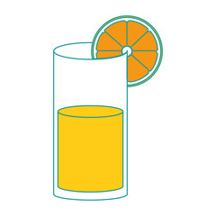 glass with orange juice