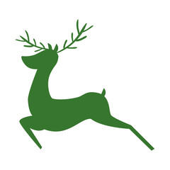 reindeer animal isolated icon