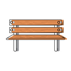 wooden bench icon