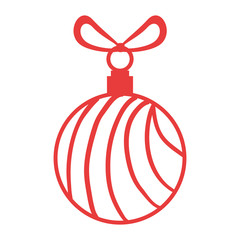 christmas ball hanging icon