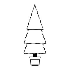 christmas tree isolated icon