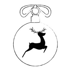 christmas ball hanging icon