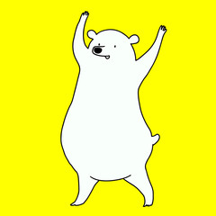 しろくま　ばんざい