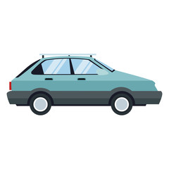 Car sideview vehicle icon vector illustration graphic design