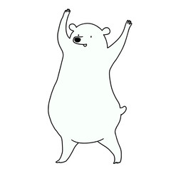 しろくま　ばんざい