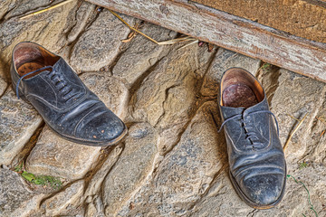 Beat Black leather shoes