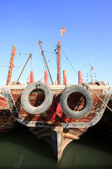 Fototapeta na wymiar Fishing boats in the harbour