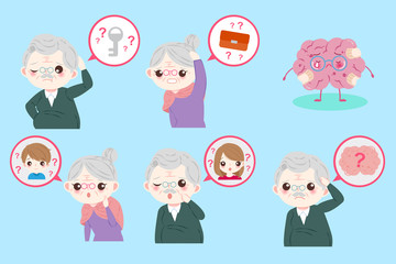 old peopel with amnesia