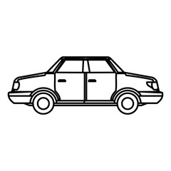 Car sideview vehicle icon vector illustration graphic design