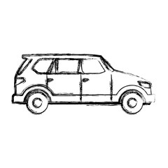 SUV sport vehicle icon vector illustration graphic design