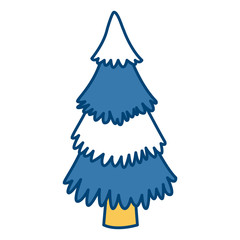 Tree pine isolated icon vector illustration graphic design