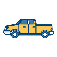 Fototapeta premium Pick up vehicle icon vector illustration graphic design