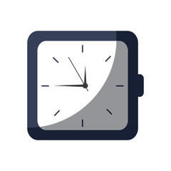 clock time hour accessory object icon vector illustration