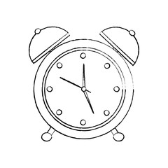 clock alarm timer business icon vector illustration
