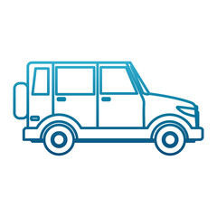 SUV sport vehicle icon vector illustration graphic design