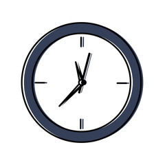 clock time hour accessory object icon vector illustration