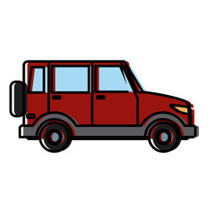 SUV sport vehicle icon vector illustration graphic design