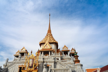 Bangkok, Thailand - November 11, 2017  Wat traimitr withayaram temple in bangkok Thailand