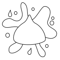 chocolate candy cocoa splash sugar vector illustration