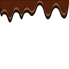 melted chocolate sugar cocoa image vector illustration