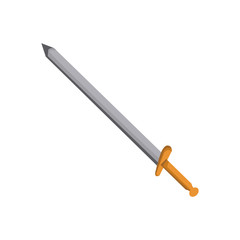 Sword medieval weapon icon vector illustration graphic design