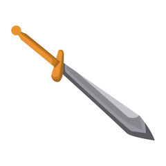 Sword medieval weapon icon vector illustration graphic design
