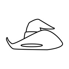 Witch hat isolated icon vector illustrationgraphic design