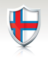 Shield with Flag of Faroe Islands
