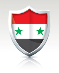 Shield with Flag of Syria
