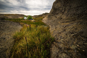 Camping an der Südküste von Noregen