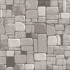 Obraz premium view from above seamless background texture grey stone wall. Vector illustration For Ui Game element