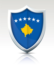 Shield with Flag of Kosovo