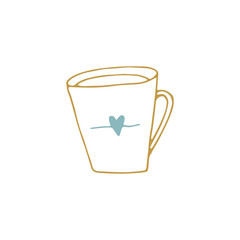 Vector hand drawn cup