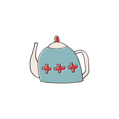 Vector hand drawn kettle